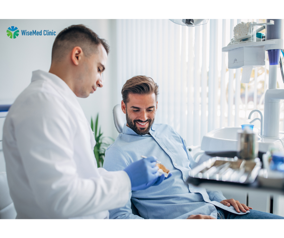 Medical professional conducting health checkup with advanced equipment